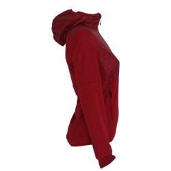 Veste d'échauffement femme Sportful Doro rumba rouge